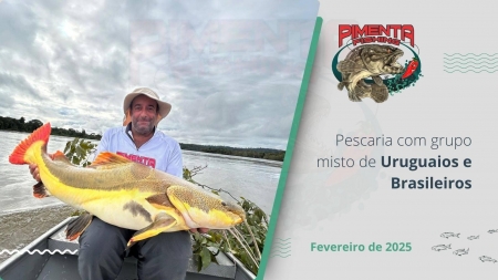 Pescaria com Grupo Misto: Uruguaios e Brasileiros Pescaria com Grupo Misto: Uruguaios e Brasileiros